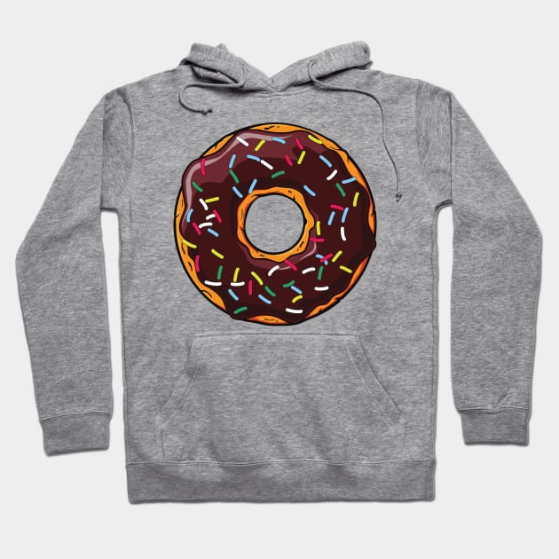 Chocolate Donut, Doughnut, Icing, Sprinkles, Glaze Hoodie by Jelena Dunčević